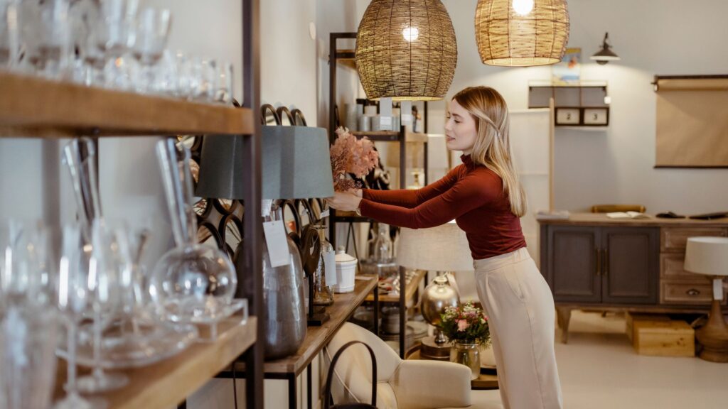 buying of home accessories