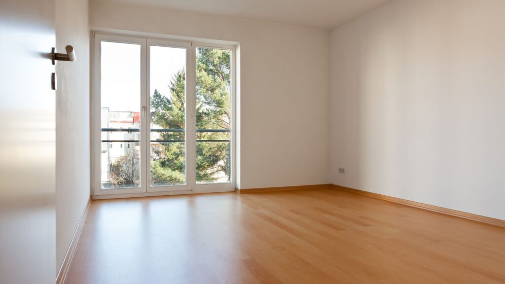 clearing an empty apartment